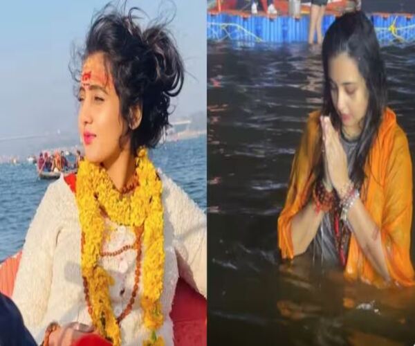 એક એર હોસ્ટેસ પહોંચી કુંભ