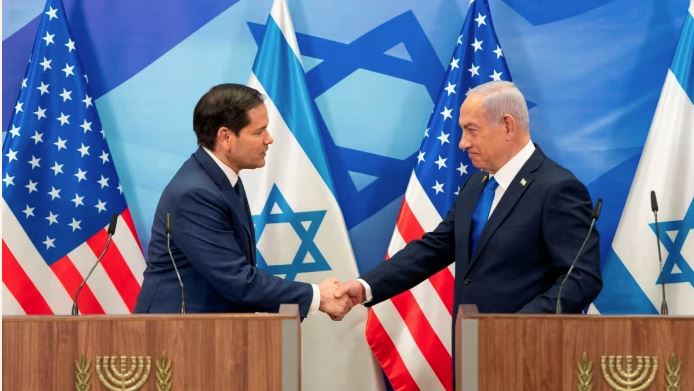 જેરુસલેમમાં અમેરિકી વિદેશ મંત્રી સાથે બેઠક