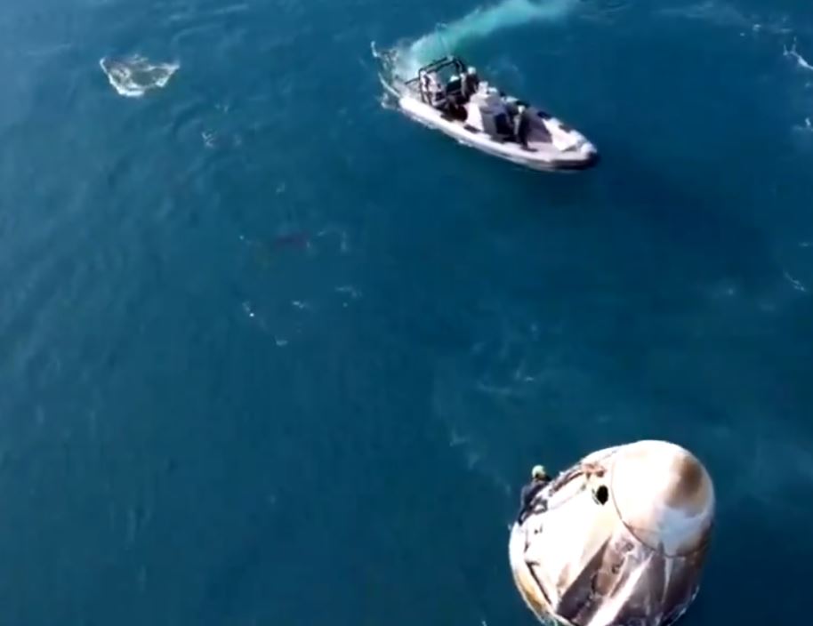 ધરતી પર આવતા જ મનુષ્યો સિવાય આ જીવે કર્યું અવકાશયાત્રીઓનું સ્વાગત