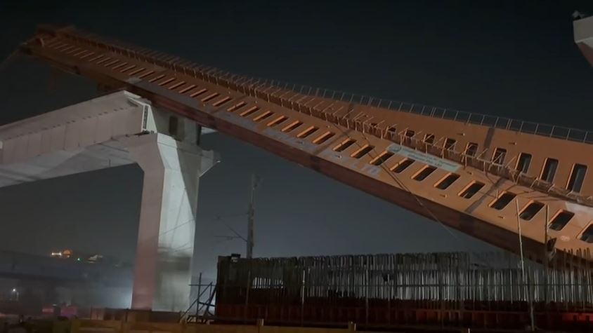 મોડી રાત્રે અમદાવાદમાં ક્રેન દુર્ઘટના