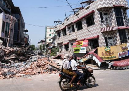 મ્યાનમારમાં ભૂકંપ પછી 66 આફ્ટરશોક