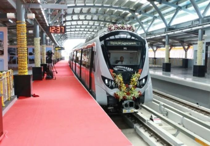 ગાંધીનગર સુધી પહોંચી અમદાવાદ મેટ્રો