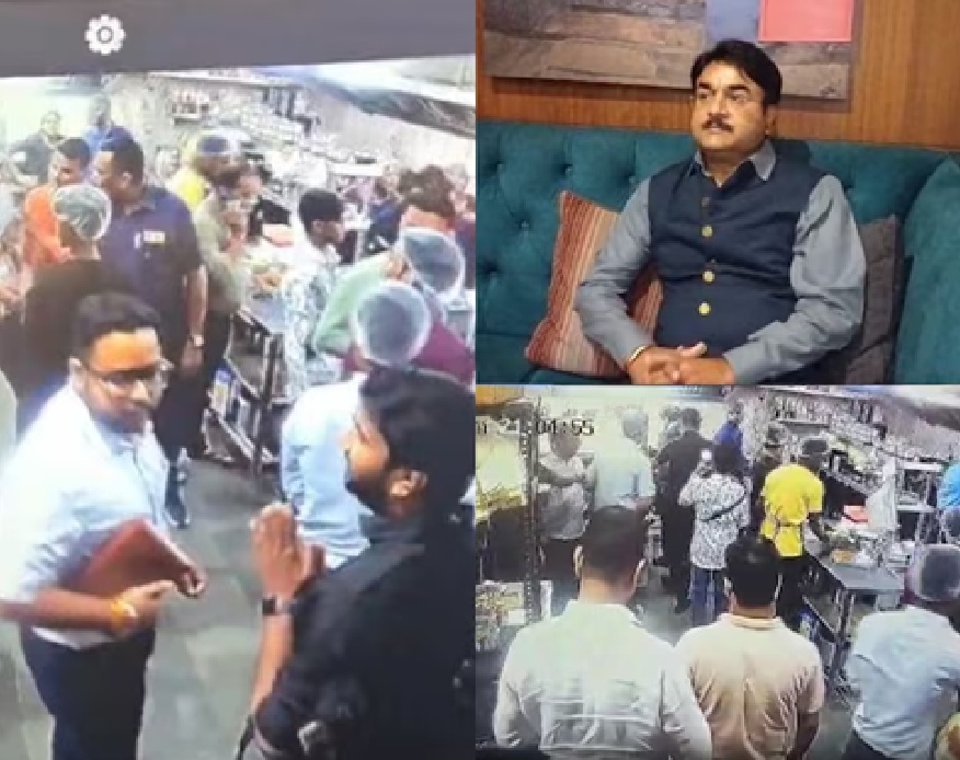 હોટલમાં જમવાની જગ્યા ન મળતાં રાજ્યમંત્રીએ દેખાડી દબંગાઈ
