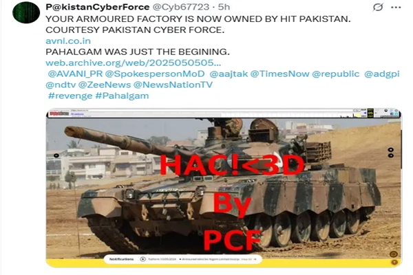 ભારતની ડિફેન્સ વેબસાઈટો પર સાયબર એટેક