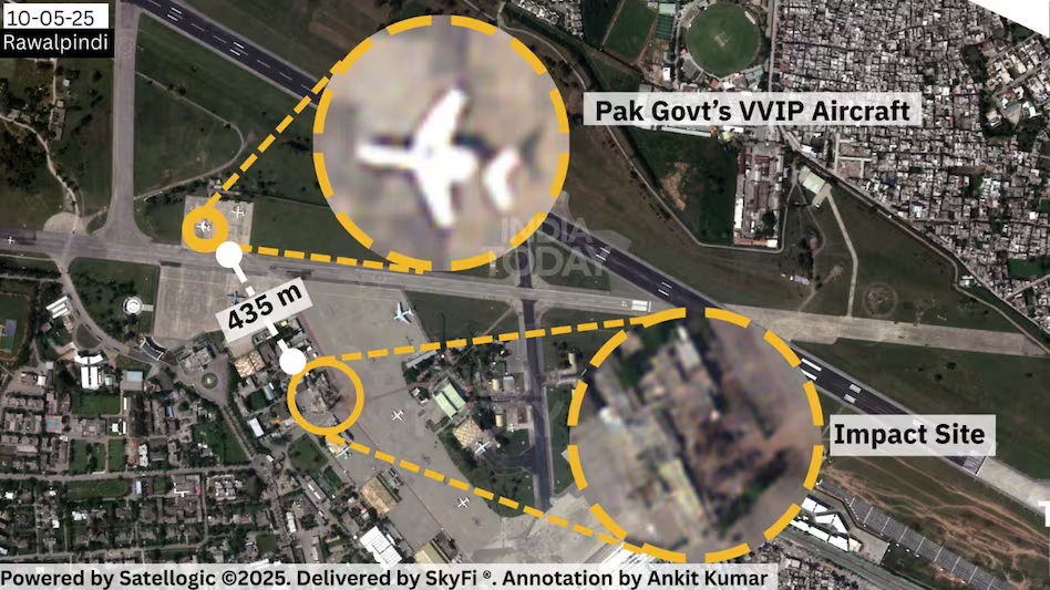 ભારતના હુમલા સમયે નૂરખાન એરબેઝ પરની તસવીરો આવી સામે