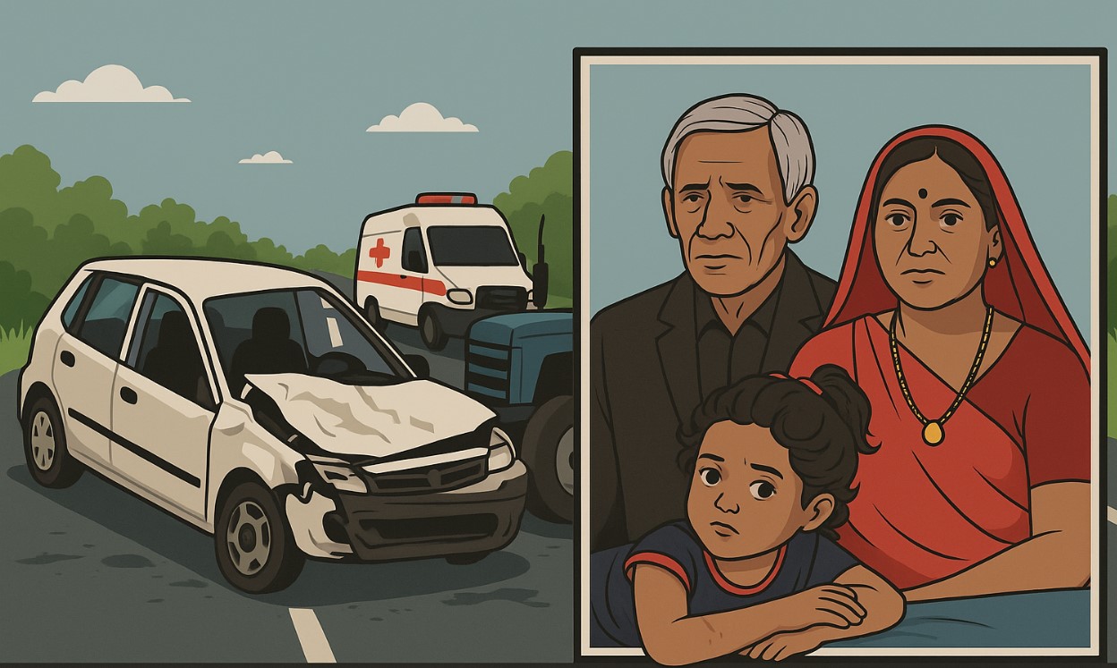 સુરેન્દ્રનગરમાં સર્જાયો ગોઝારો માર્ગ અકસ્માત