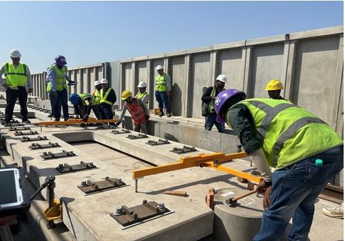 તેજ ગતિએ બુલેટ ટ્રેનનું કામ