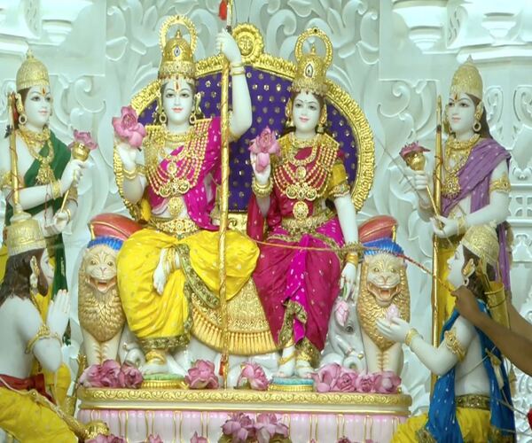 રામ દરબારની ભવ્ય પ્રાણ પ્રતિષ્ઠા