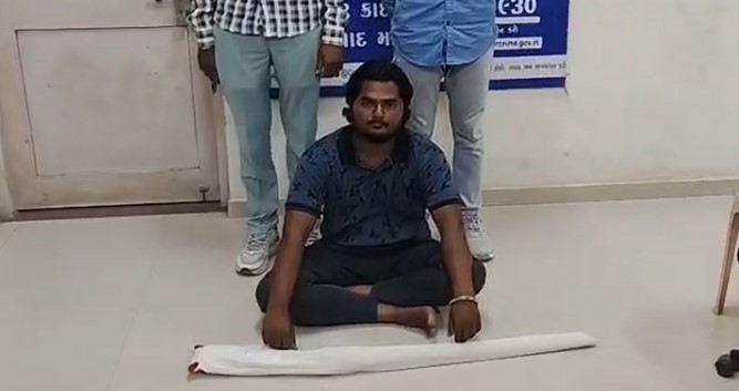 દેશી બંદુક સાથે યુવકની ધરપકડ