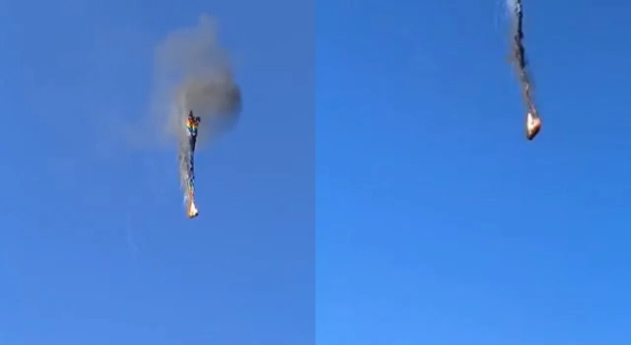 બ્રાઝિલમાં હોટ એર બલૂનમાં આગ