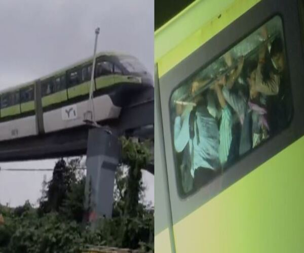 મુંબઈમાં મૉનોરેલ અચાનક બંધ થતાં મુસાફરો પરેશાન