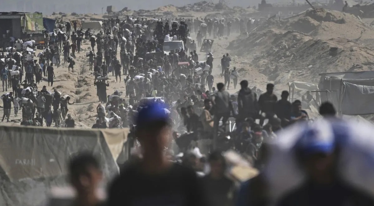 ગાઝામાં જમવાનું લેવા જઈ રહેલા પેલેસ્ટિનિયનો પર ઇઝરાયલનો હુમલો