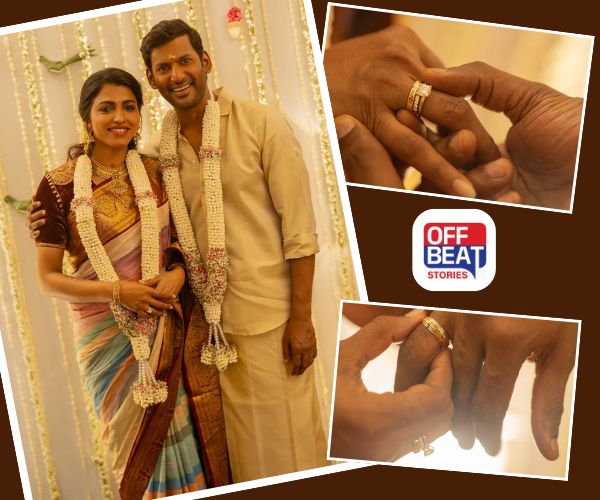 Actor Vishal એ અભિનેત્રી Sai Dhanshika સાથે સગાઈ કરી