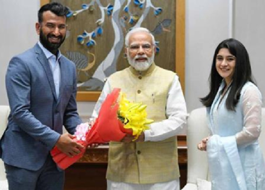 PM મોદીએ કરી ચેતેશ્વર પુજારાની પ્રશંસા