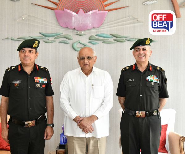 12 કોર્પ્સના જનરલ ઓફિસરે ભૂપેન્દ્ર પટેલ સાથે મુલાકાત કરી