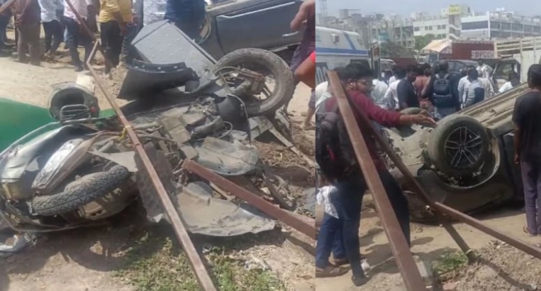 Ahmedabadમાં સર્જાયો ગમખ્વાર અકસ્માત