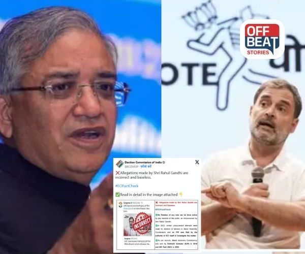 ચૂંટણી પંચે રાહુલ ગાંધીના આરોપોનો આપ્યો જવાબ