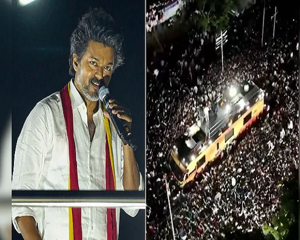 તમિલનાડુમાં અભિનેતા વિજયની રેલીમાં ભાગદોડ