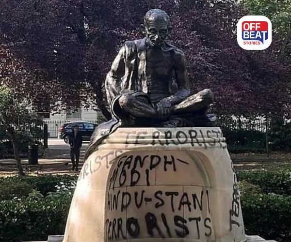 2 ઓક્ટોબર પહેલા લંડનમાં મહાત્મા ગાંધીની પ્રતિમાની તોડફોડ