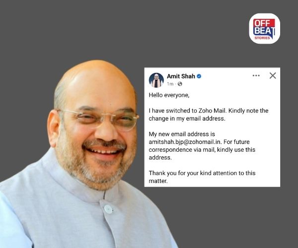 અમિત શાહે  Zoho મેઇલ પર સ્વિચ કર્યું એકાઉન્ટ