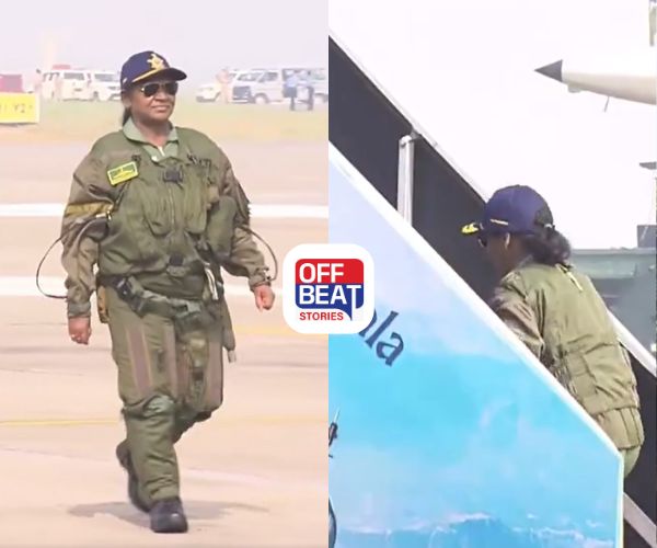 રાષ્ટ્રપતિ દ્રૌપદી મુર્મુએ ઉડાવ્યું રાફેલ ફાઇટર જેટ