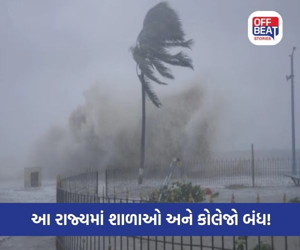 100 કિમી/કલાકની ઝડપે તોફાની પવનો
