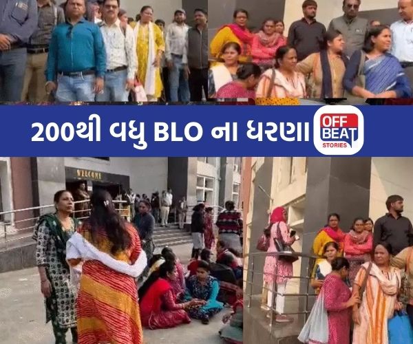 અમદાવાદમાં 200થી વધુ BLO ના ધરણા