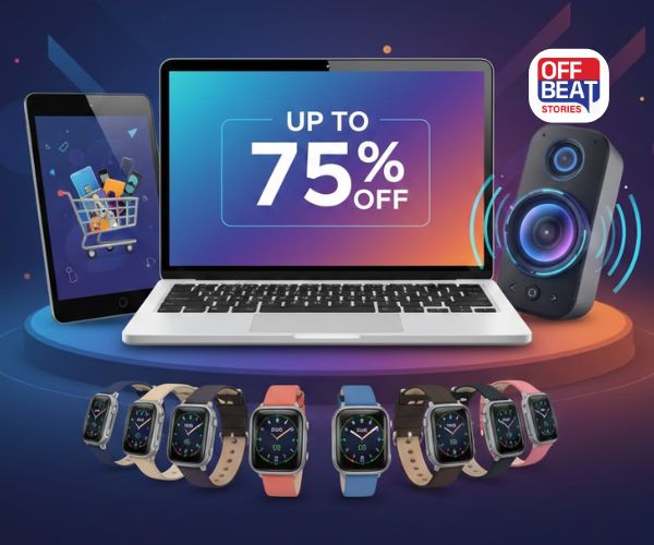 75% ડિસ્કાઉન્ટ પર લેપટોપ, સ્માર્ટવોચ અને ઇયરબડ્સ ખરીદો!
