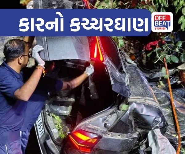 અમરેલીના બગસરામાં બેકાબૂ કાર ઝાડ સાથે અથડાઈ