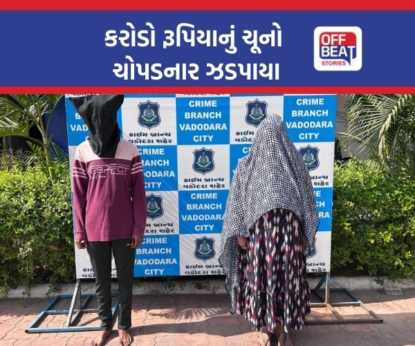 વડોદરામાં કરોડો રૂપિયાનું ચૂનો ચોપડનાર ફરાર આરોપી ઝડપાયા