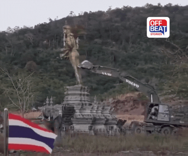 યુદ્ધ વચ્ચે આ દેશમાં ભગવાન વિષ્ણુની પ્રતિમા તોડી પડાઈ