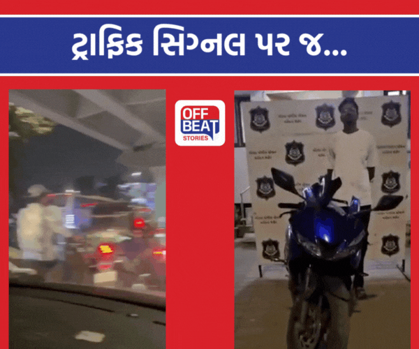 નશામાં ધૂત નબીરાએ રોડ વચ્ચે કરી અશ્લીલ હરકત!