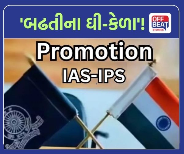 નવા વર્ષની શરૂઆતમાં IAS-IPS અધિકારીઓને 'બઢતીના ઘી-કેળા'!