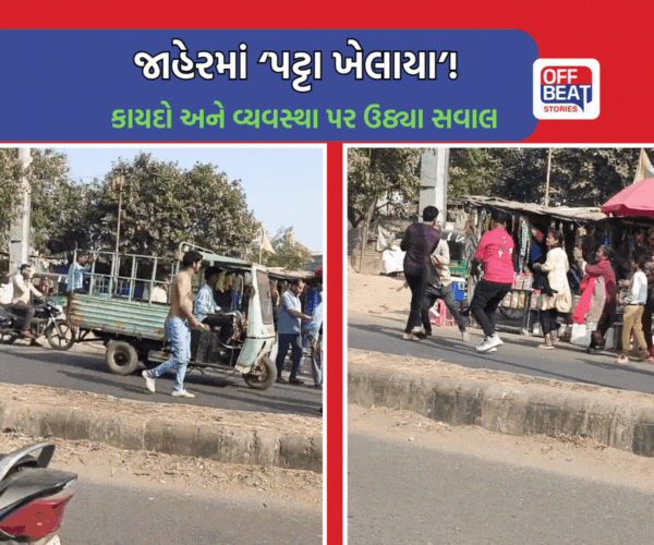 વડોદરામાં જાહેરમાં છુટ્ટાહાથની મારામારી