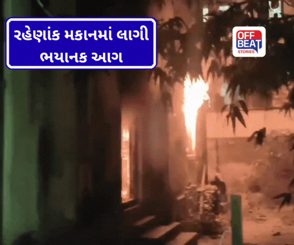 ભાવનગરમાં મોડી રાત્રે આગની ઘટના