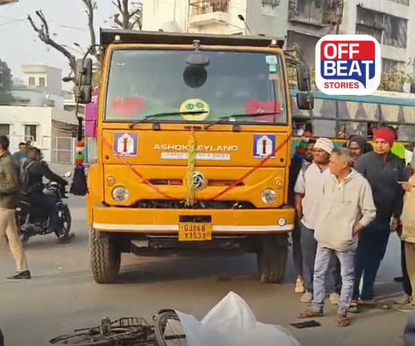 વડોદરામાં ભારે વાહનની લાપરવાહીથી કરુણ અંત