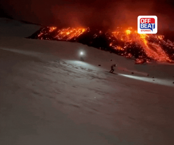 બરફ પર આગની નદી