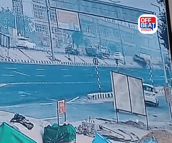 અમદાવાદના વૈષ્ણોદેવી સર્કલ પાસે ત્રિપલ અકસ્માત