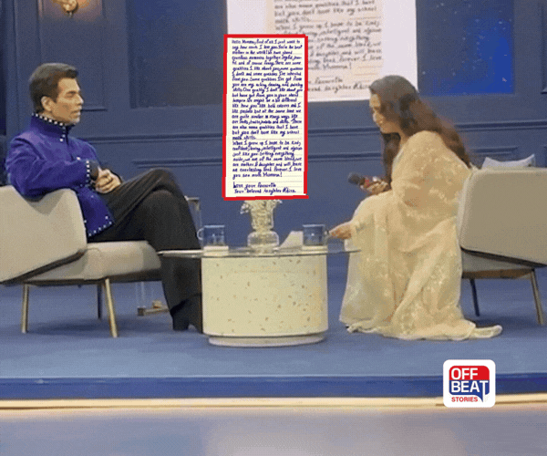 દીકરી આદિરાનો પત્ર વાંચીને સ્ટેજ પર જ રડી પડી રાની મુખર્જી