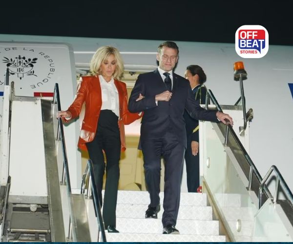 મુંબઈ પહોંચ્યા ફ્રાન્સના રાષ્ટ્રપતિ ઇમેન્યુઅલ મેક્રોન