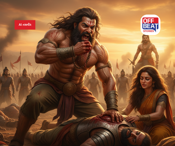 મહાભારતમાં જ્યારે ભીમે રૌદ્ર સ્વરૂપ ધારણ કરી દુશાસનની છાતી ચીરી