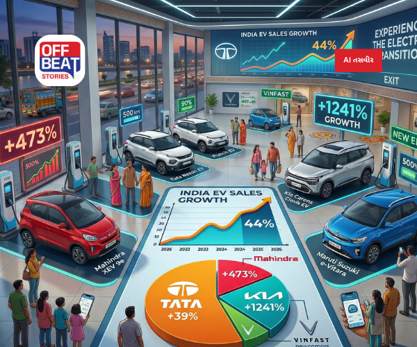 ભારતીય EV માર્કેટમાં ફેબ્રુઆરીમાં 44%નો ઉછાળો
