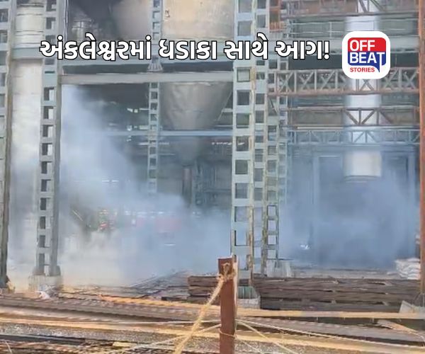 પાનોલી GIDCની કંપનીમાં પ્રચંડ બ્લાસ્ટ બાદ ભીષણ આગ