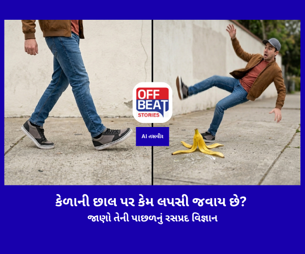 કેળાની છાલ પર કેમ લપસી જવાય છે?