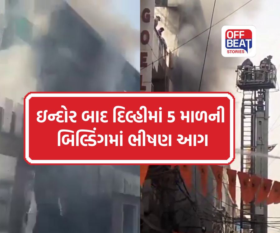 ઈન્દોર બાદ દિલ્હીમાં પાંચ માળની બિલ્ડિંગમાં ભીષણ આગ