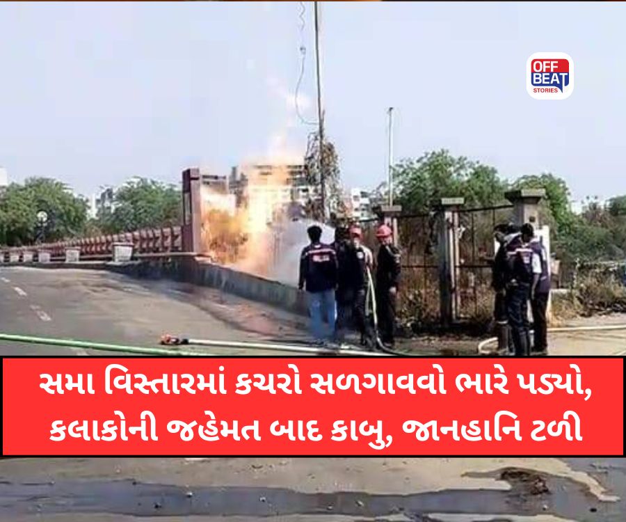 વડોદરામાં ભયાનક આગથી મોટી દુર્ઘટના ટળી!