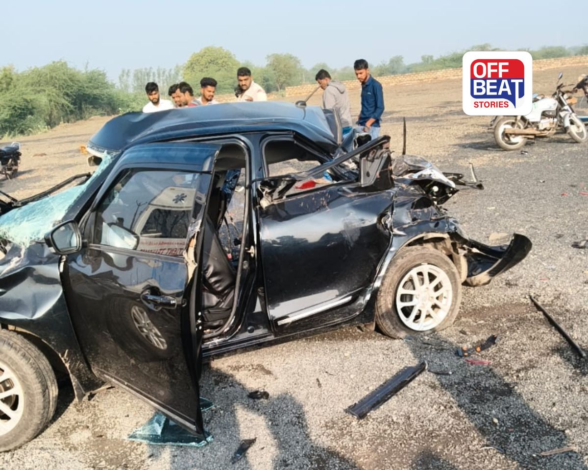 કાર, પીકઅપ અને ટ્રક વચ્ચે ટ્રિપલ અકસ્માત