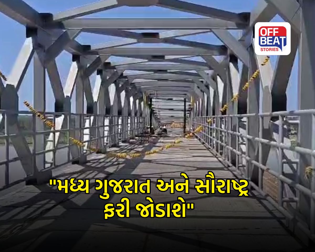 મધ્ય ગુજરાત-સૌરાષ્ટ્રને જોડતા ગંભીરા બ્રિજ પર સ્ટીલ સ્ટ્રક્ચર તૈયાર
