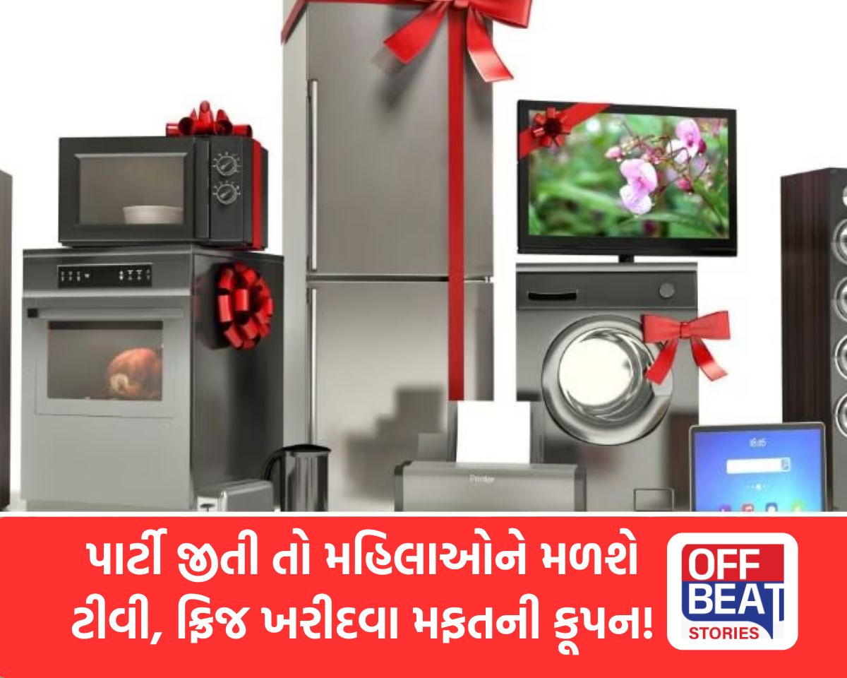 ટીવી-ફ્રિજ-વોશિંગ મશીન ખરીદવા મહિલાઓને મળશે કૂપન
