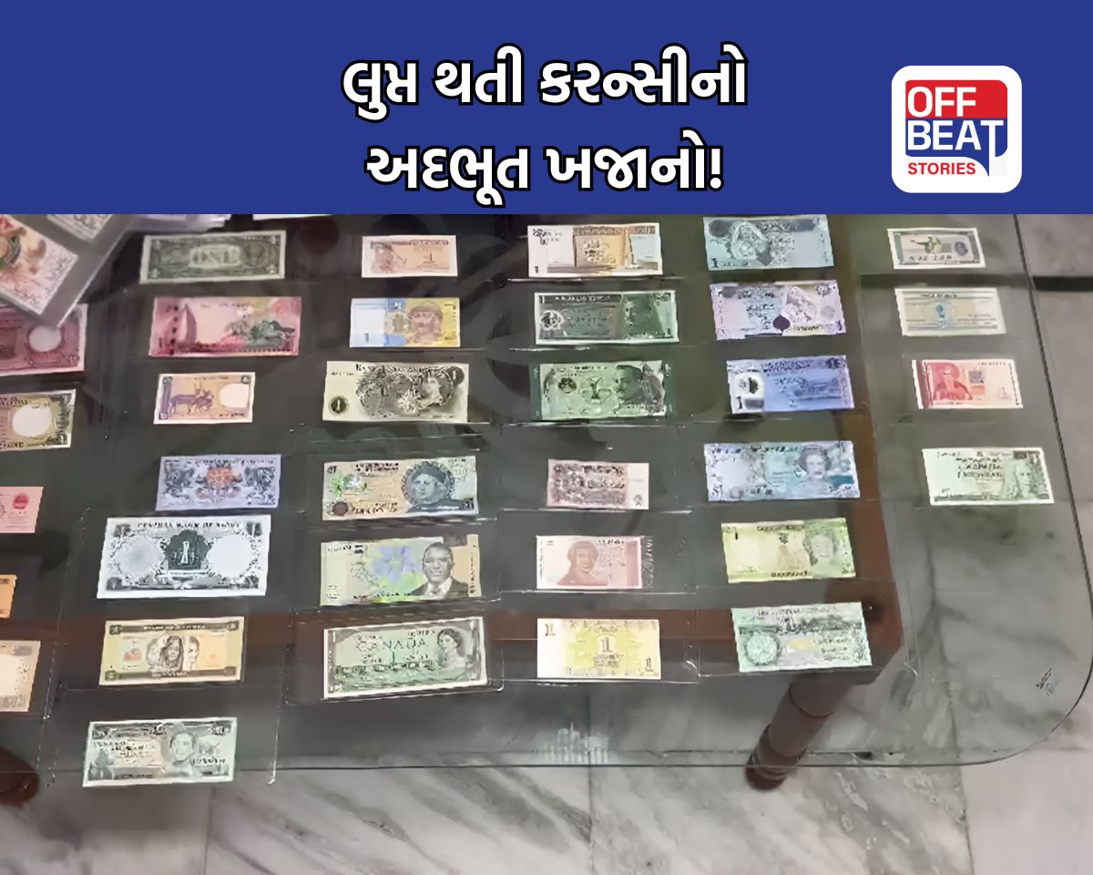 વડોદરાના એન્જિનિયરે ભેગી કરી 80 થી વધુ દેશોની 1 રૂપિયાની નોટો!